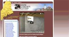 Desktop Screenshot of maineconcretecutting.com